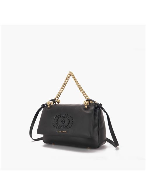 BORSA A MANO WOVEN NERA LA CARRIE | 142P-BA-108 LEAX